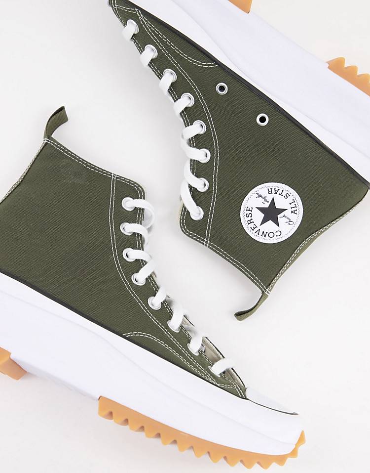 Converse Run Star Hike Hi sneakers in khaki